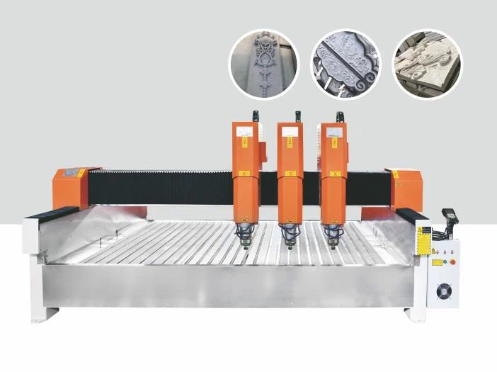 three heads engraving machine